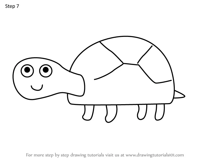 How to Draw Perla's Tortoise from Peppa Pig (Peppa Pig) Step by Step ...