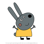 How to Draw Robert Rabbit from Peppa Pig