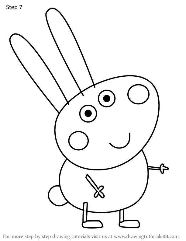 How to Draw Roger Rabbit from Peppa Pig (Peppa Pig) Step by Step ...