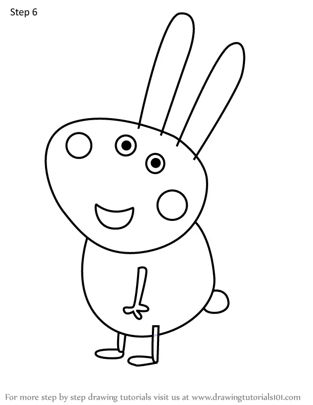 How to Draw Roo Rabbit from Peppa Pig (Peppa Pig) Step by Step ...