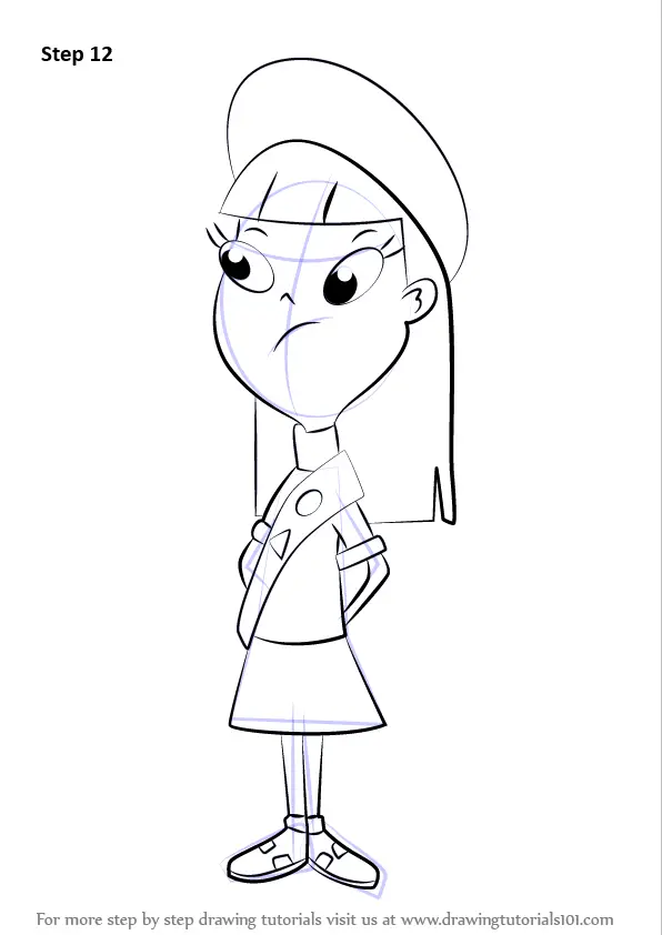 Learn How To Draw Ginger Hirano From Phineas And Ferb Phineas And Ferb Step By Step Drawing Tutorials