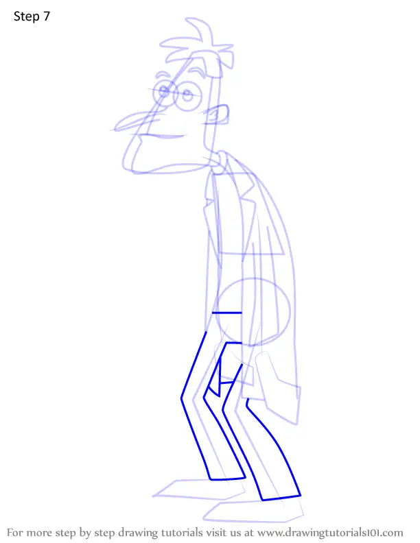 How to Draw Heinz Doofenshmirtz from Phineas and Ferb (Phineas and Ferb