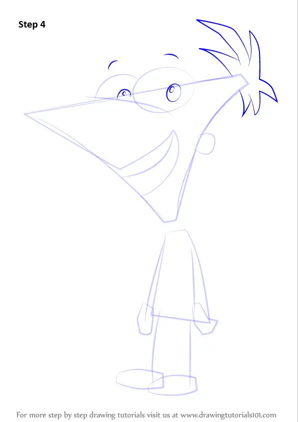 Learn How to Draw Phineas Flynn from Phineas and Ferb (Phineas and Ferb