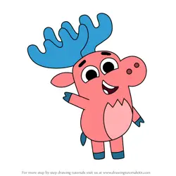 How to Draw Markieff Moose from Pikwik Pack