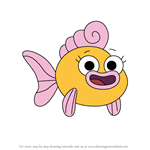 How to Draw Goldie from Pinkfong