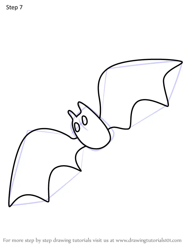 How to Draw Bat from Pocoyo (Pocoyo) Step by Step | DrawingTutorials101.com