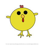 How to Draw Chick from Pocoyo