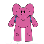 How to Draw Elly from Pocoyo