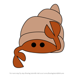 How to Draw Hermit crab from Pocoyo