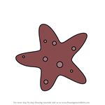 How to Draw Starfish from Pocoyo