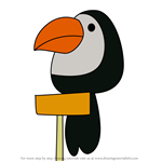 How to Draw Toucan from Pocoyo