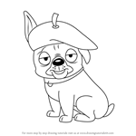 How to Draw Agent Francois from Pound Puppies