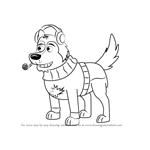 How to Draw Agent Todd from Pound Puppies