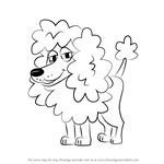 How to Draw Babette from Pound Puppies