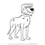 How to Draw Bony Doggins from Pound Puppies