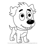 How to Draw Clover from Pound Puppies