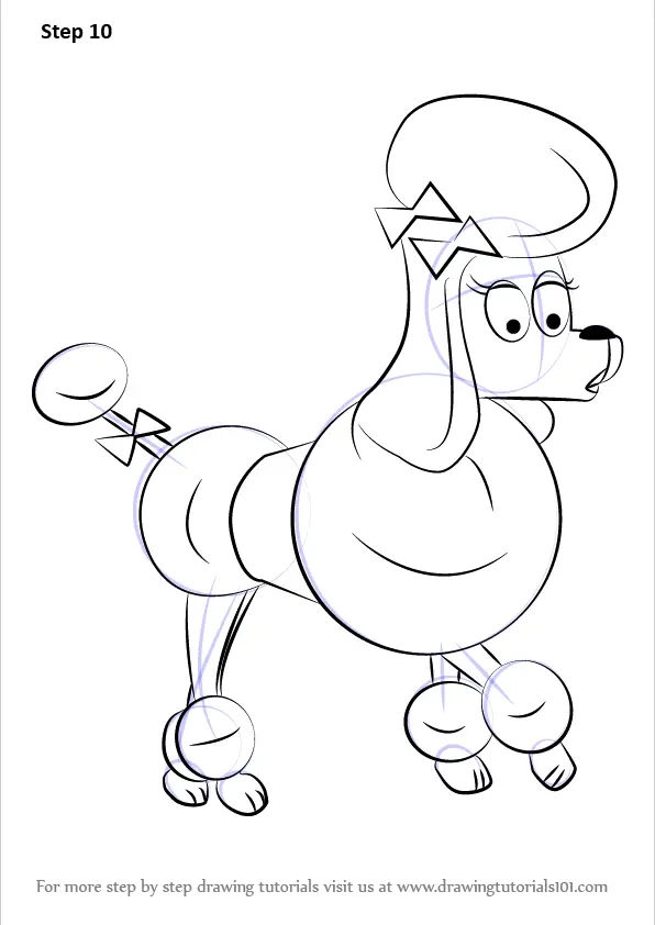 dolly coloring page easy pound puppies