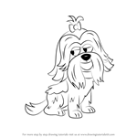 How to Draw Foo Foo from Pound Puppies