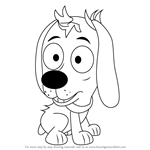 How to Draw Girl Puppy from Pound Puppies