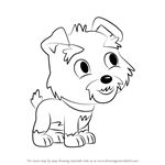 How to Draw Humphrey from Pound Puppies