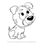 How to Draw Kiki from Pound Puppies