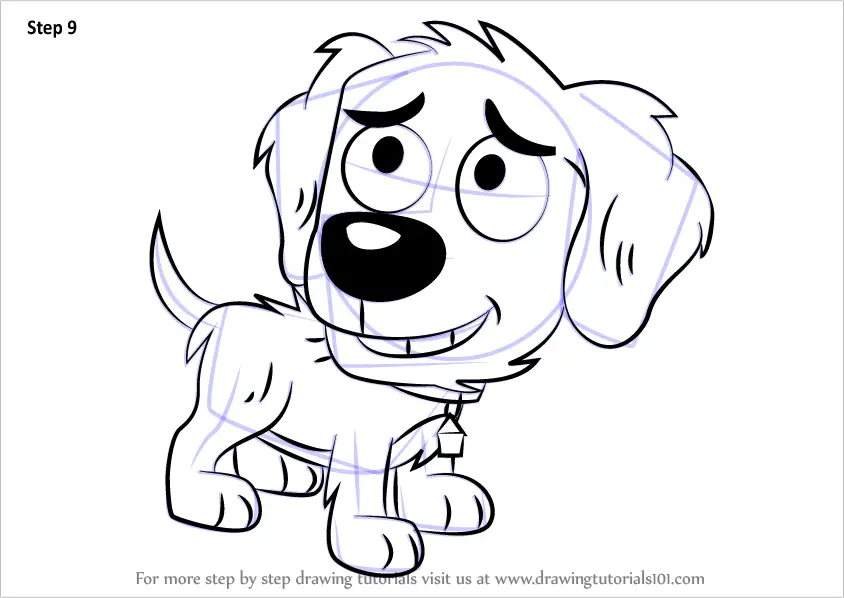 Learn How To Draw Noodles From Pound Puppies Pound Puppies Step By Step Drawing Tutorials