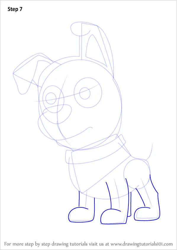 How to Draw Patches from Pound Puppies (Pound Puppies) Step by Step ...