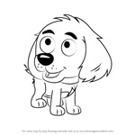 How to Draw Peppy from Pound Puppies