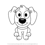 How to Draw Piper from Pound Puppies