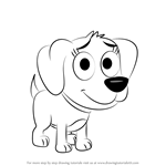 How to Draw Poopsie from Pound Puppies
