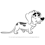 How to Draw Schleppy from Pound Puppies