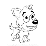 How to Draw Solo from Pound Puppies
