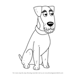 How to Draw Sterling Von Oxnard from Pound Puppies