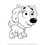 How to Draw Sweet Pea from Pound Puppies