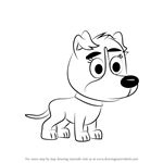 How to Draw Tip-tip from Pound Puppies