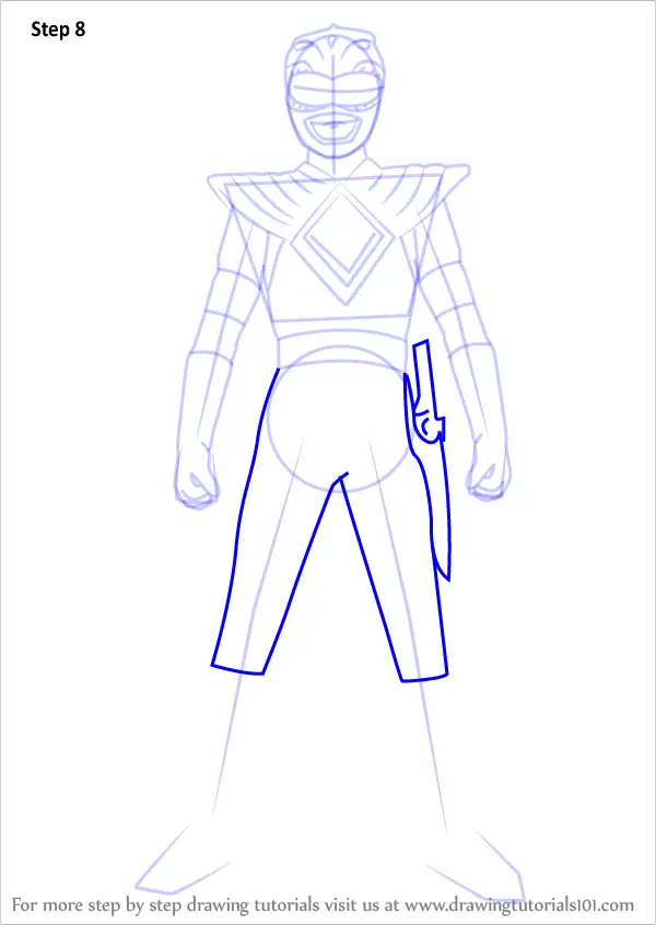 Learn How to Draw Green Ranger from Power Rangers Power 