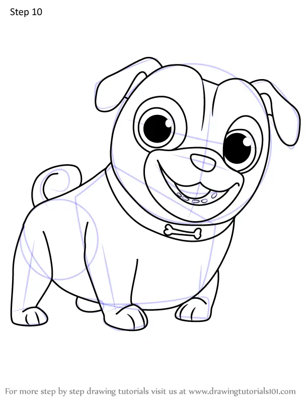 How to Draw Rolly from Puppy Dog Pals (Puppy Dog Pals) Step by Step ...