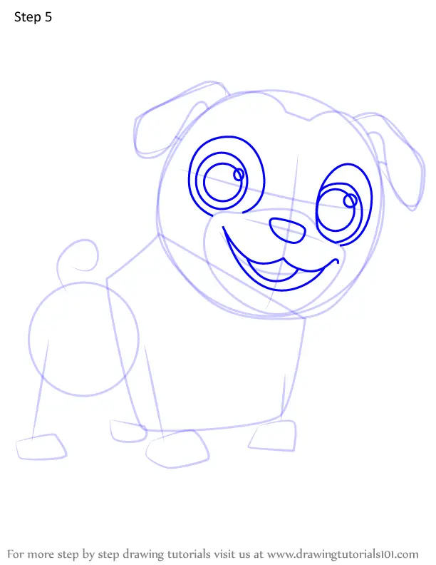 How to Draw Rolly from Puppy Dog Pals (Puppy Dog Pals) Step by Step ...