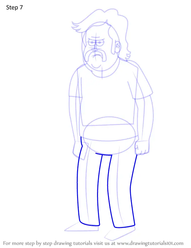 How to Draw Chuck from Regular Show (Regular Show) Step by Step ...