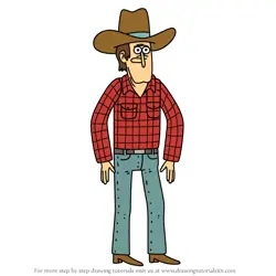 How to Draw Farmer Jimmy from Regular Show