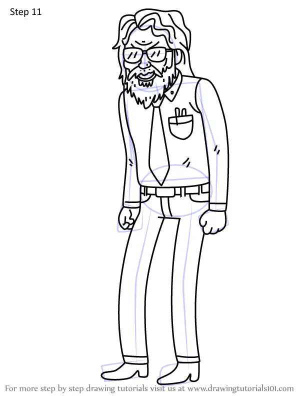 How to Draw Garrett Bobby Ferguson, Jr. from Regular Show (Regular Show ...