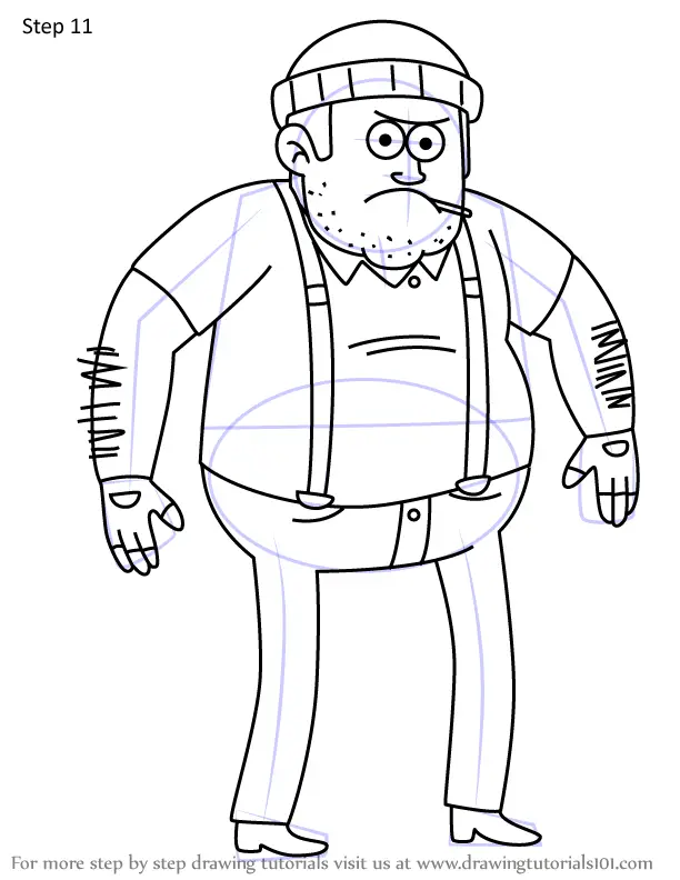 How to Draw Manny from Regular Show (Regular Show) Step by Step ...