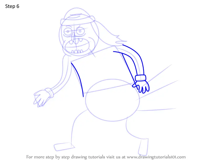 How to Draw Moon Monster from Regular Show (Regular Show) Step by Step ...