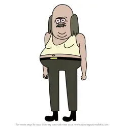 How to Draw Muscle Bro from Regular Show