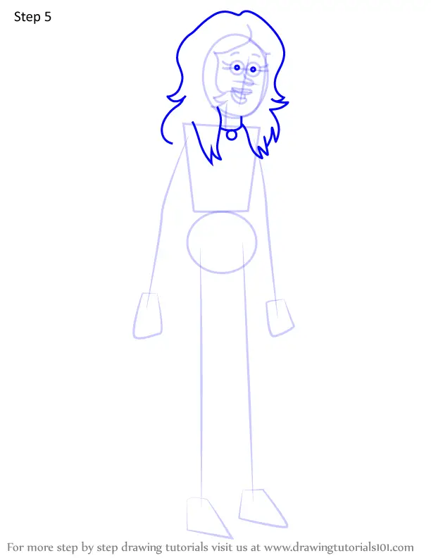 How To Draw Sheena Albright From Regular Show (Regular Show) Step By ...