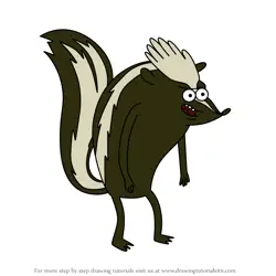 How to Draw Were-Skunk from Regular Show
