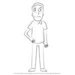 How to Draw Jerry Smith from Rick and Morty