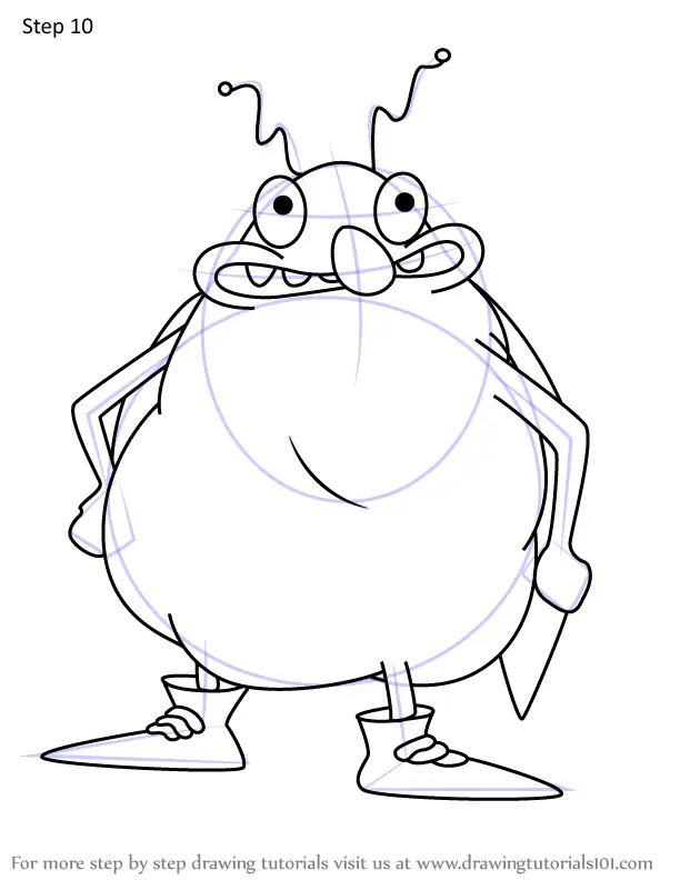 How to Draw Bloaty the Tick from Rocko's Modern Life (Rocko's Modern ...