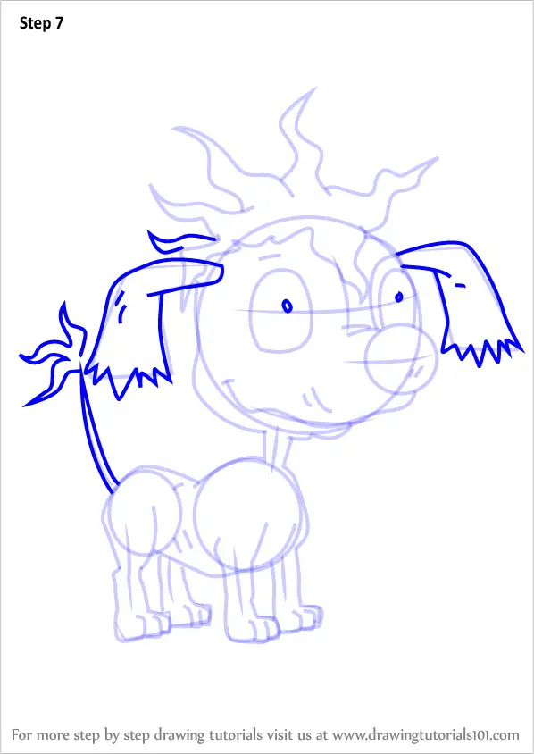 Learn How to Draw Pepper from Rugrats Rugrats Step by 