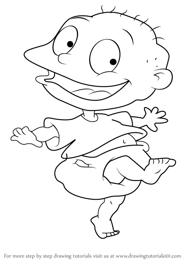Learn How to Draw Tommy from Rugrats (Rugrats) Step by Step Drawing